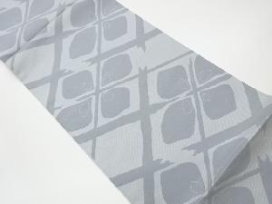 リサイクル　変わり襷に花菱模様織出し本袋帯